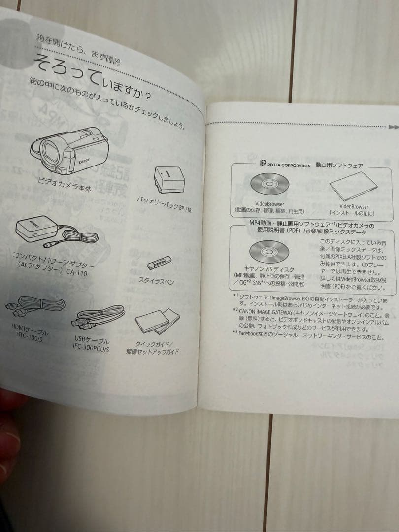 Canon iVIS HF M52 ビデオカメラ 本体 レッド