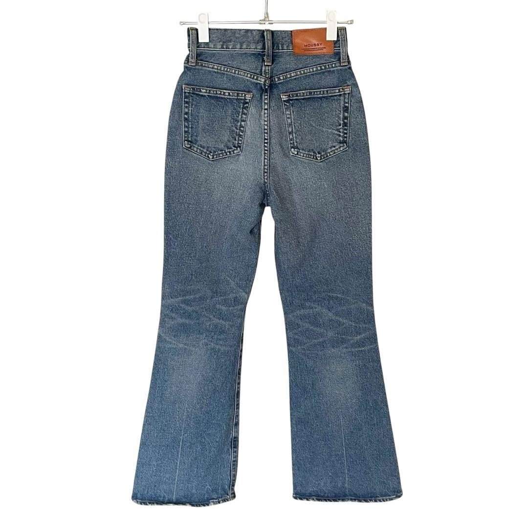 美品 MOUSSY 24 MVS FLARE ブーツカット ストレッチ デニム