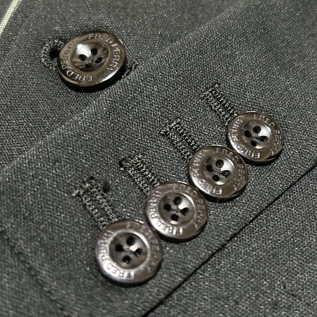 FRED PERRY テーラードジャケット ジャージ生地 ストレッチ素材 洗える