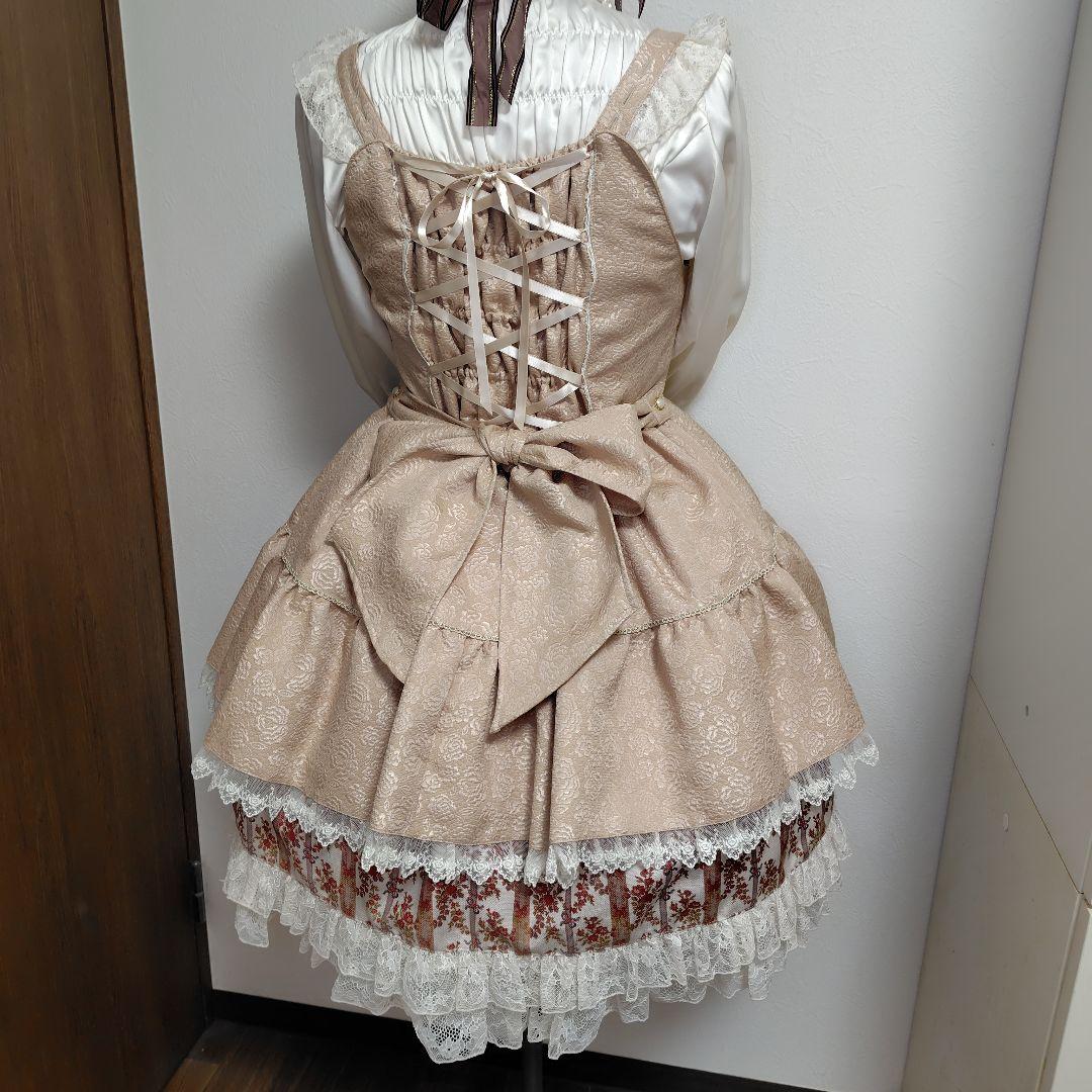 【美品】 BABY 〜古城に眠る秘密の部屋〜柄 JSK ヘッドドレス ブラウン