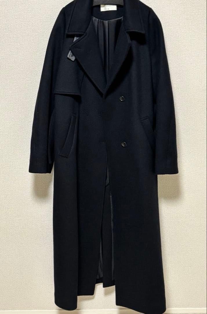 PUBLIC TOKYO SUPER140 オーバーヨークコート 黒 2 美品