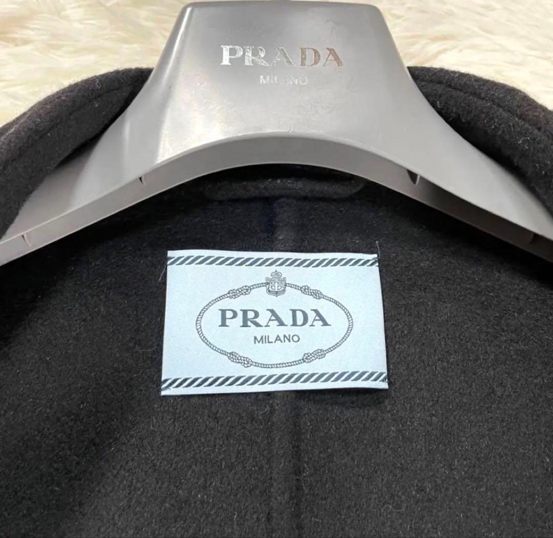 にゃ！　PRADA ロングコート 着丈125 現行タグ 36 カシミヤ