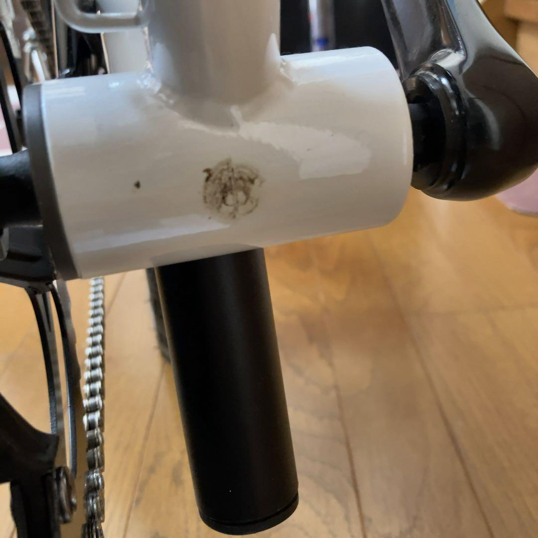litepro 折り畳み自転車　折りたたみ　本体　白　ホワイト