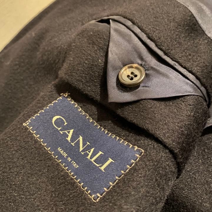 CANALI カナーリ カシミヤ 100% イタリア製 テーラードジャケット 黒