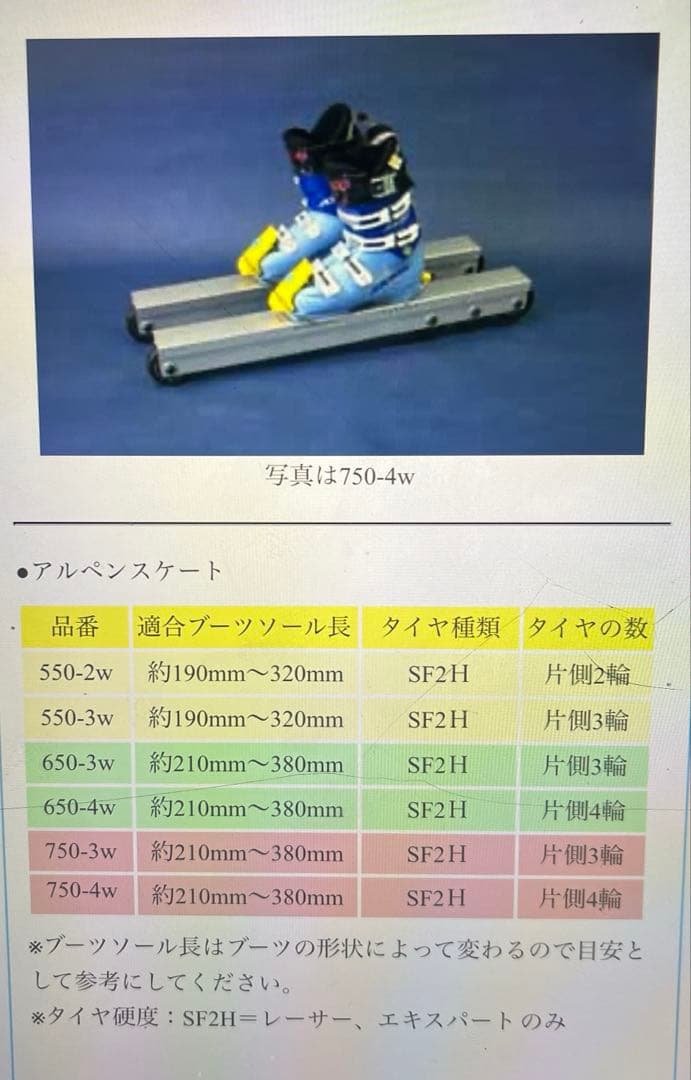 グレステンスポーツ　アルペンスケート　グランジャー　750-4W