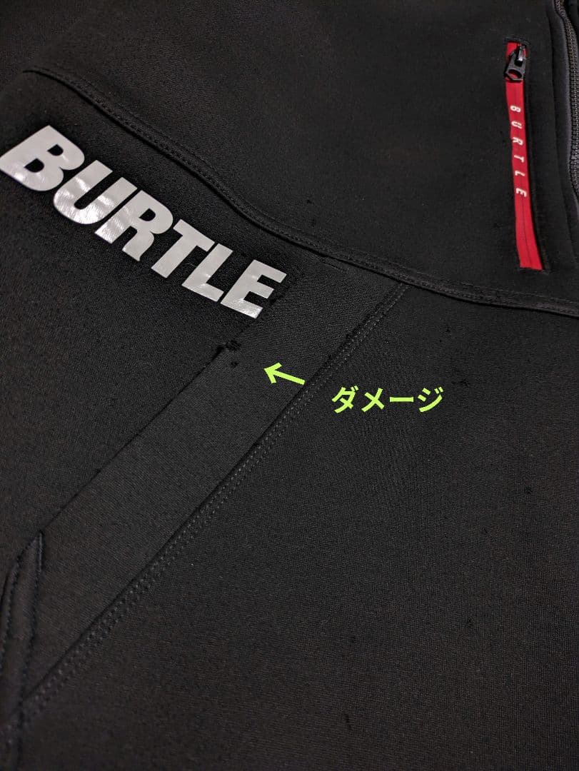 BURTLE バートル 3点セット　エアーテックフーディ×１パンツ×２　ブラック