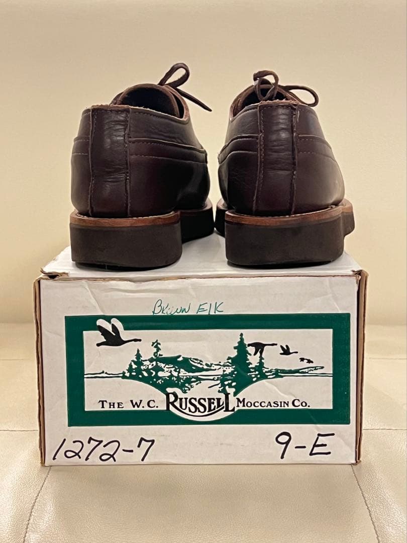 【希少•エルク】Russell Moccasin Co. Brown ELK