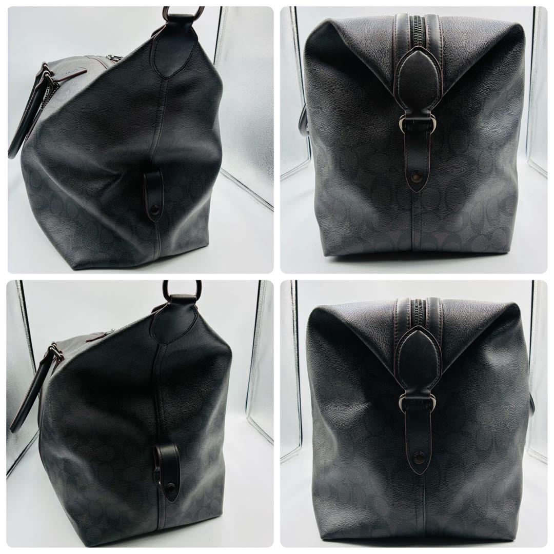 購*)様 極美品✨コーチ ボストンバッグ 2way シグネチャー PVCレザー