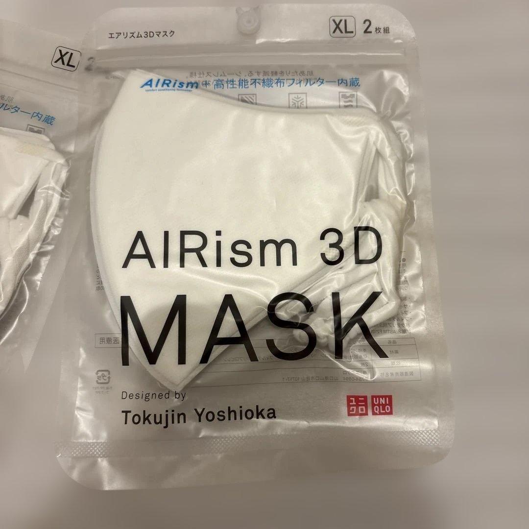 ユニクロ 3Dマスク 白 XL