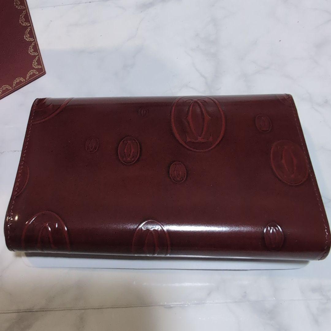 未使用訳あり品 Cartier カルティエ ハッピーバースデー 二つ折り財布