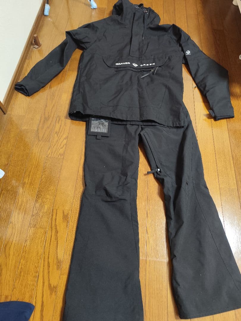【美品】GRAVER GREEN スノーボードウェアセット ブラック