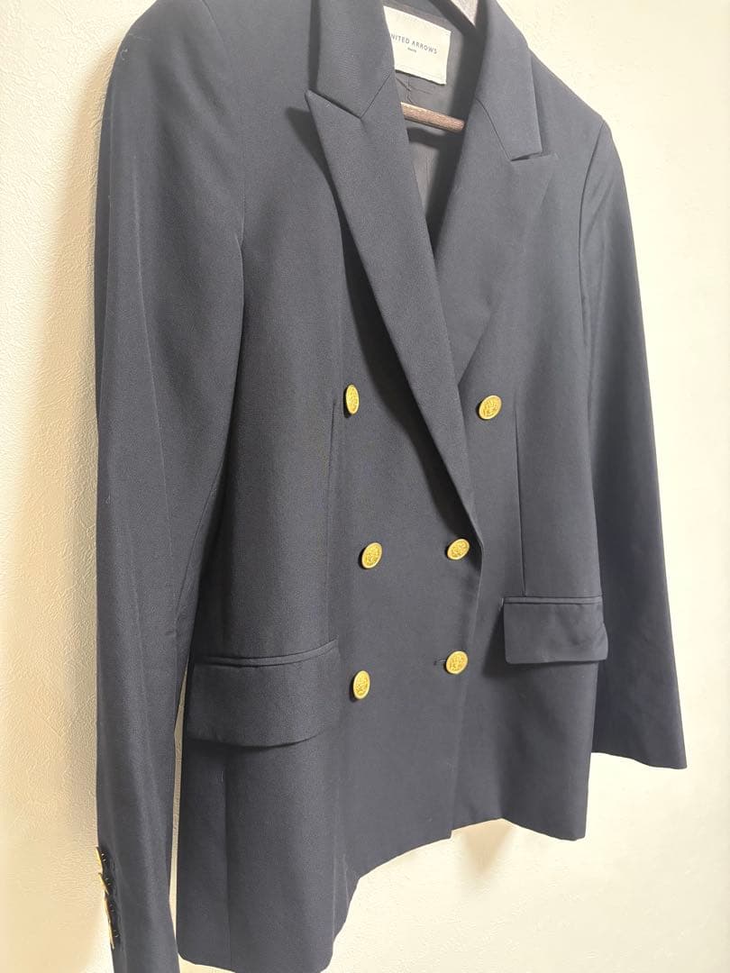美品　UNITEDARROWS ❤️ テーラードジャケット　ネイビー　紺ブレ　38