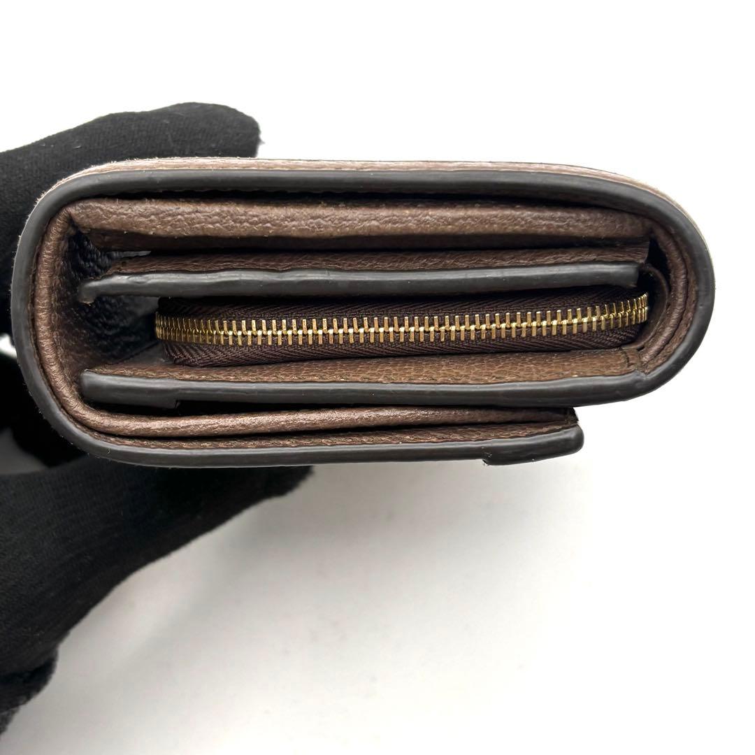 付属品完備 グッチ オフィディア 折り財布 シェリーライン マーモント GG