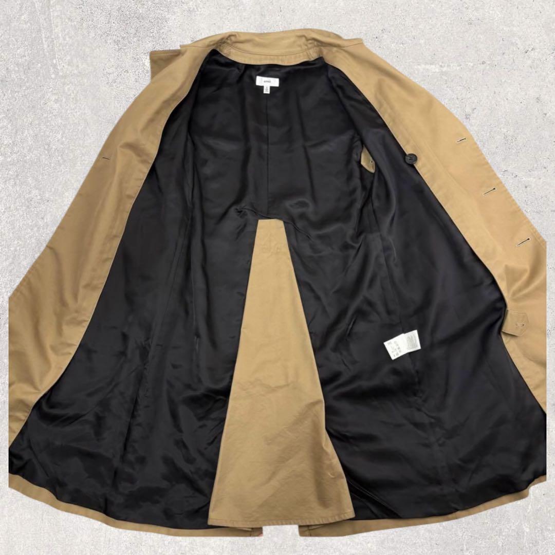 HYKE ハイク トレンチコート ベージュ Lサイズ　ウールライナー付 ダブル