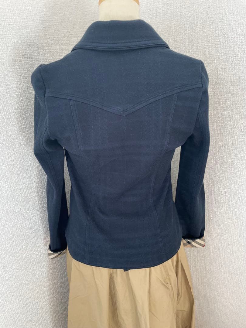 バーバリーブルーレーベル　シャドーチェックジャケット