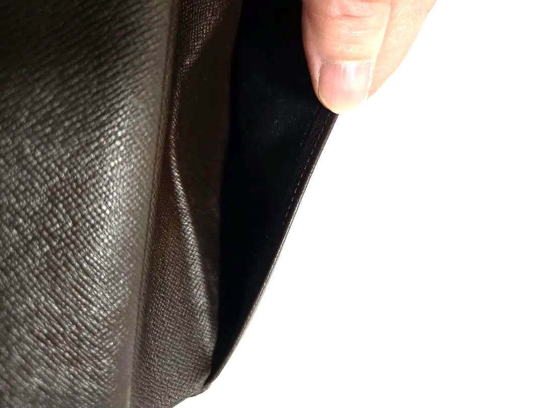 みなこルイヴィトン　ダミエ　エベヌ三つ折り財布