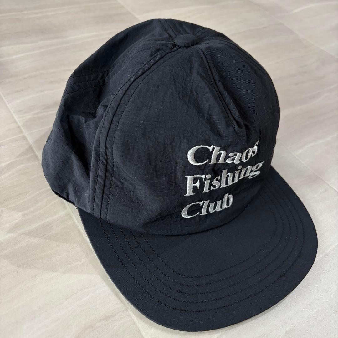 美品 Chaos Fishing Club キャップ ブラック ナイロン