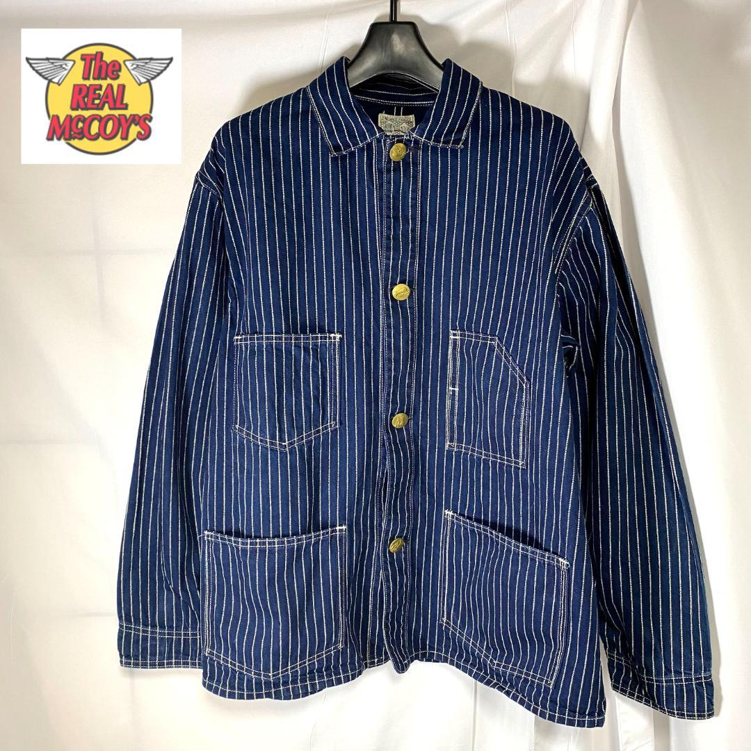 ジャケット・アウター 8HU INDIGO WABASH STRIPE CHORE JACKET 40