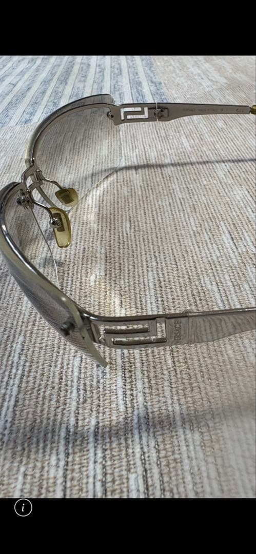 VERSACE ヴェルサーチ サングラス グレーレンズ ケース付き ヴィンテージ