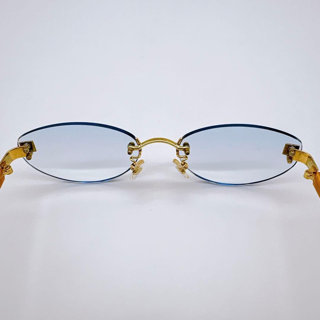 CHANEL シャネル メガネ 2027K K18 リムレス 総重量29.7g