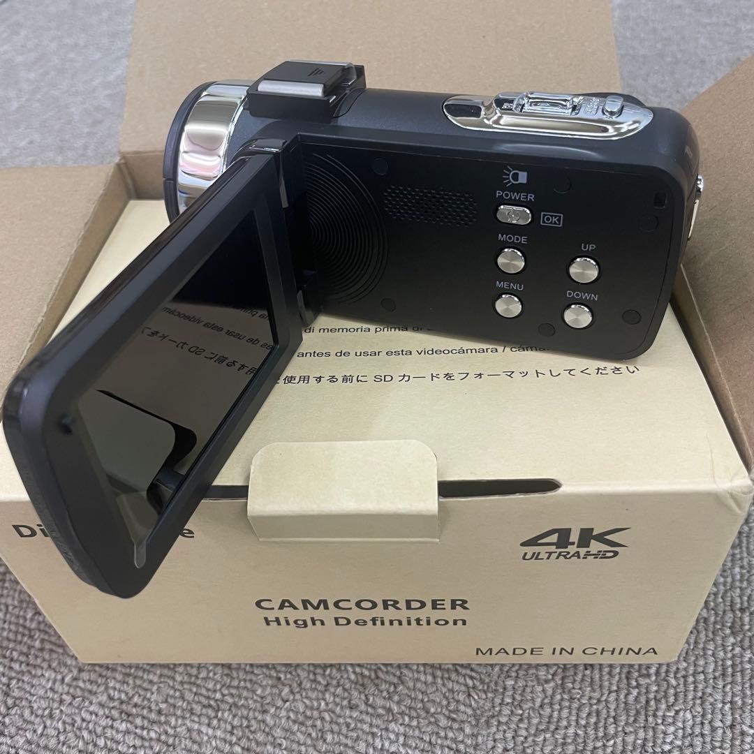 ビデオカメラ 270度回転 3.0インチ 日本語取扱説明書 赤外線暗視機能 ４K