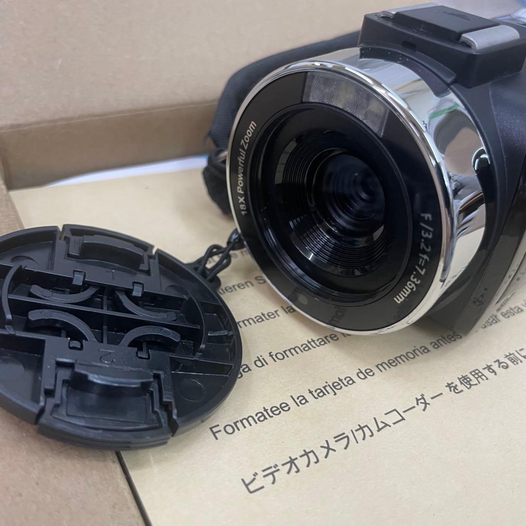 ビデオカメラ 270度回転 3.0インチ 日本語取扱説明書 赤外線暗視機能 ４K