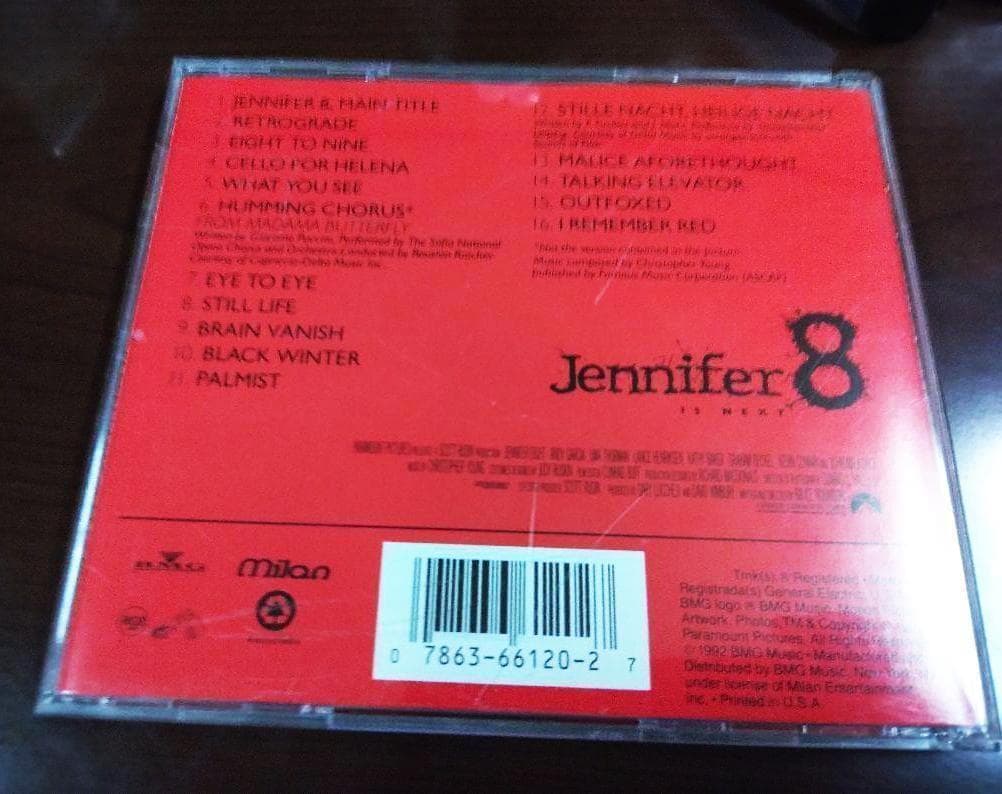 洋楽 Jennifer 8 - Original Soundtrack