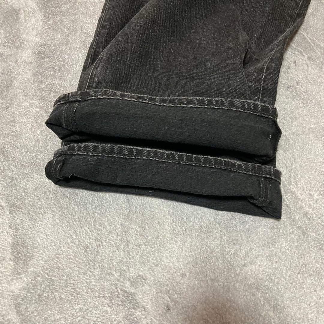 moussy CROSS WAIST WIDE STRAIGHT ブラック　2
