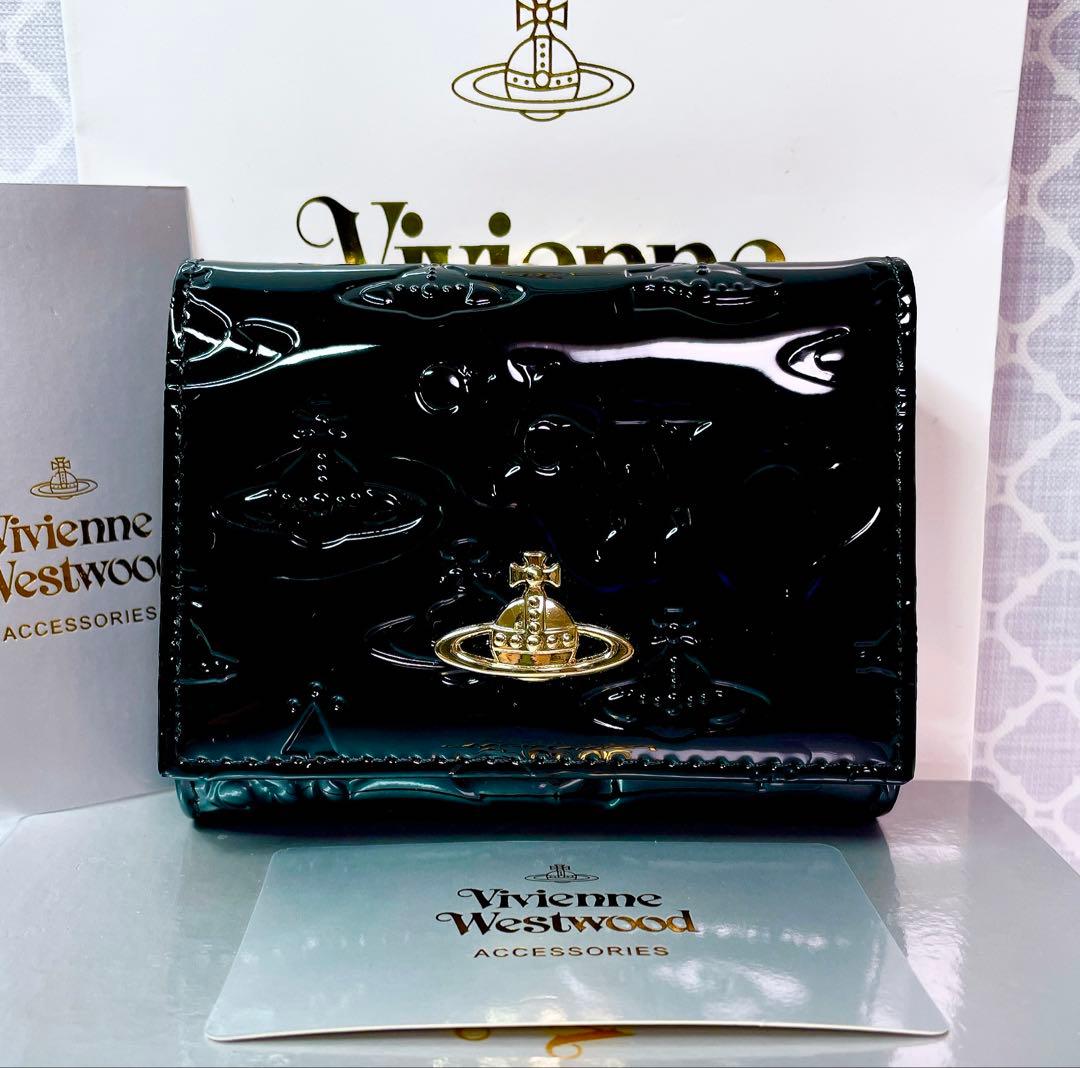 【大人気✨️ショッパー付】新品 Vivienne Westwood エナメル 黒