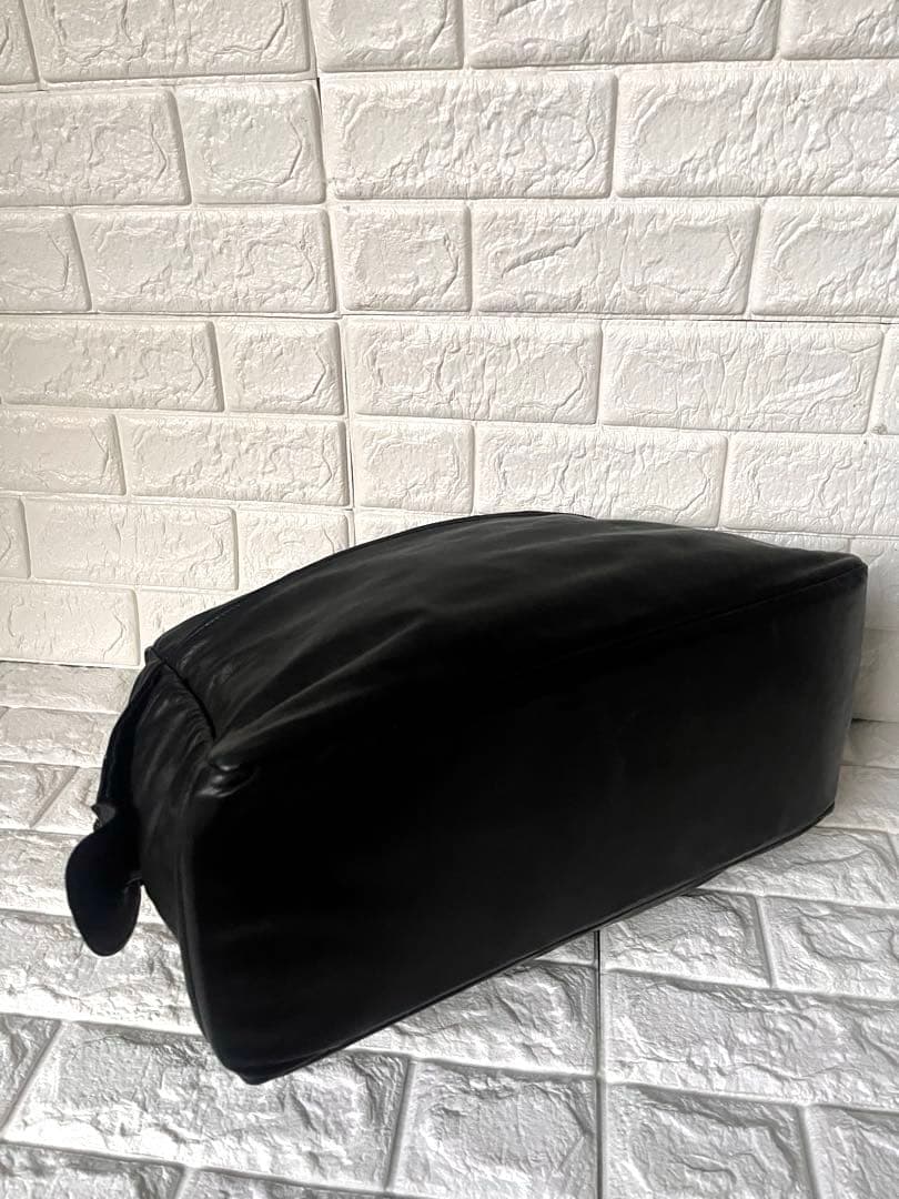 ににに美品 Jas M.B. レザー ボストンバッグ riri製ジップ