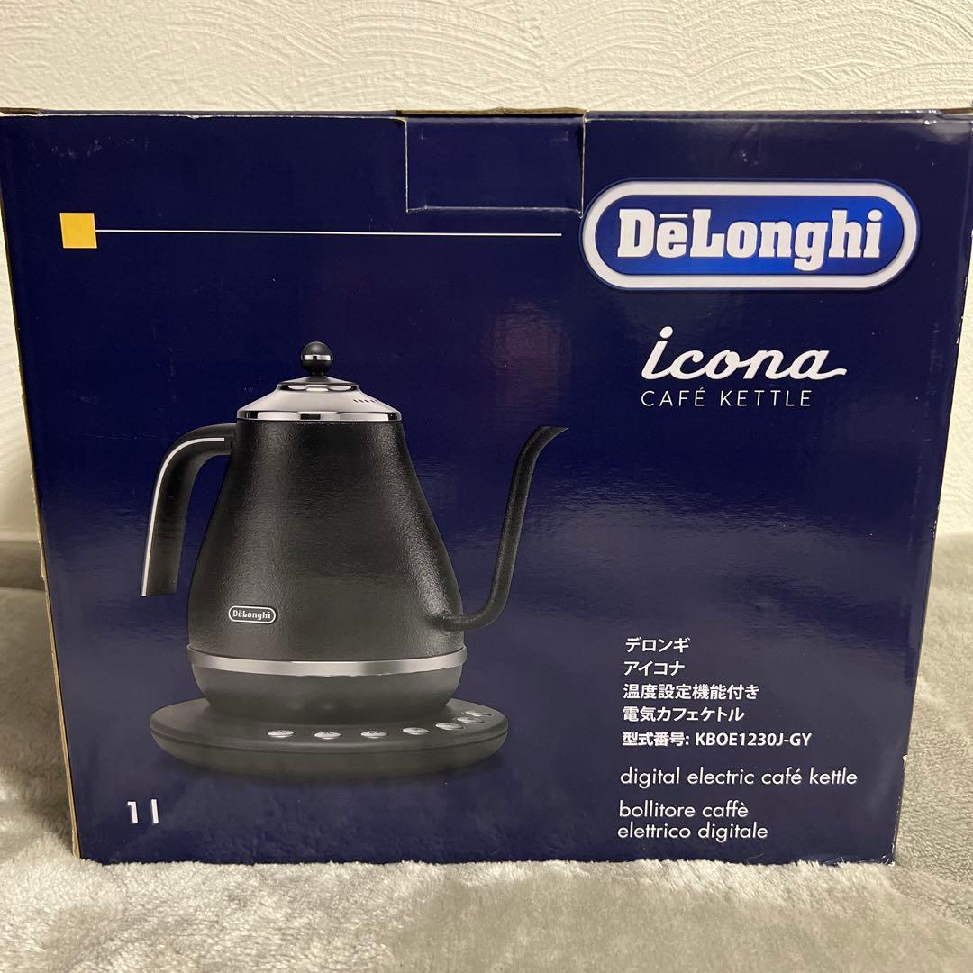 DeLonghi デジタル電気ケトル KBC121230-GY 1L