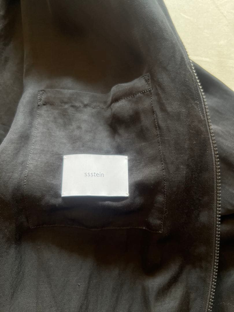 ジャケット・アウター ssstein TWILL SHIRRED LIGHT ZIP JACKET