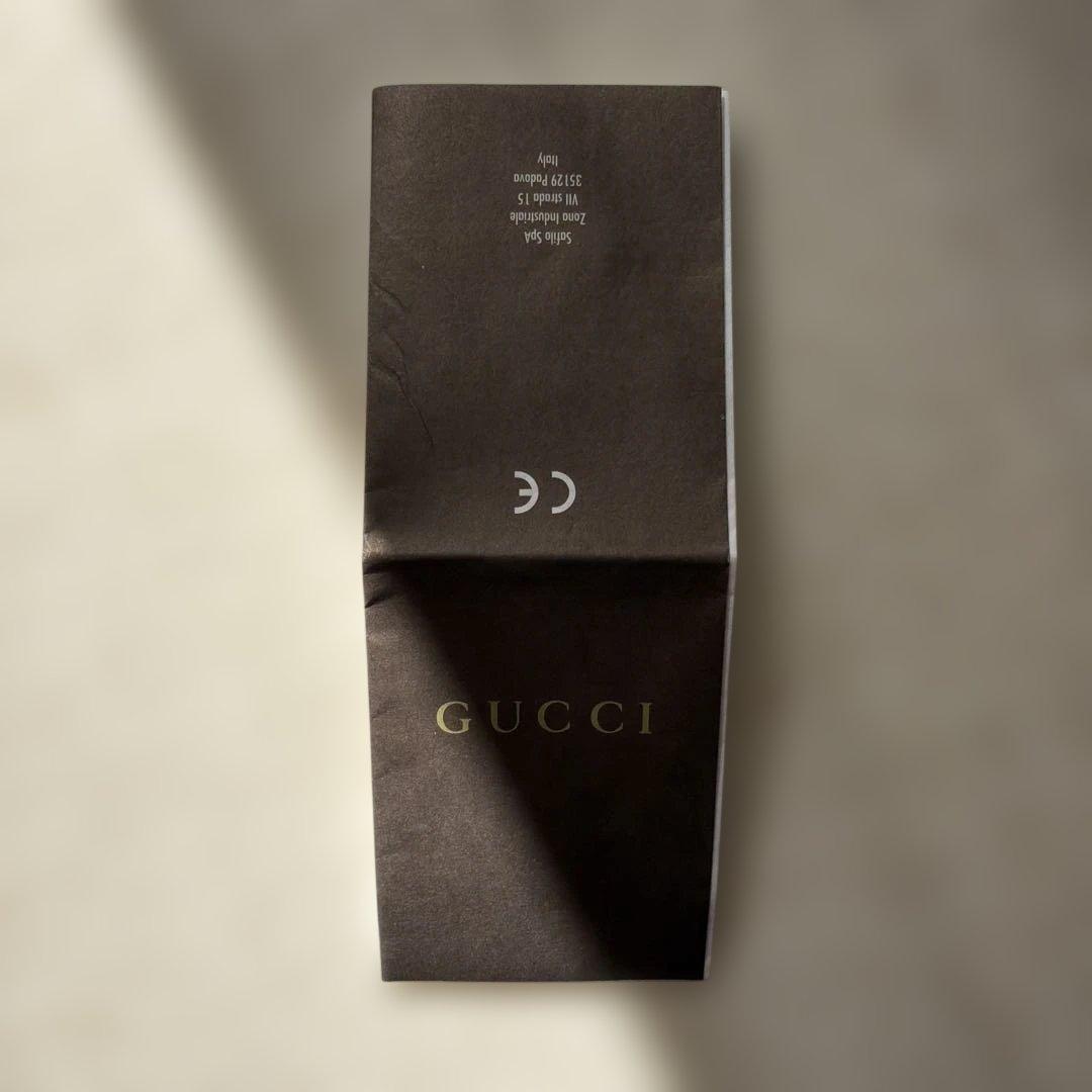 GUCCI ブラウン スクエアサングラス ケース付き