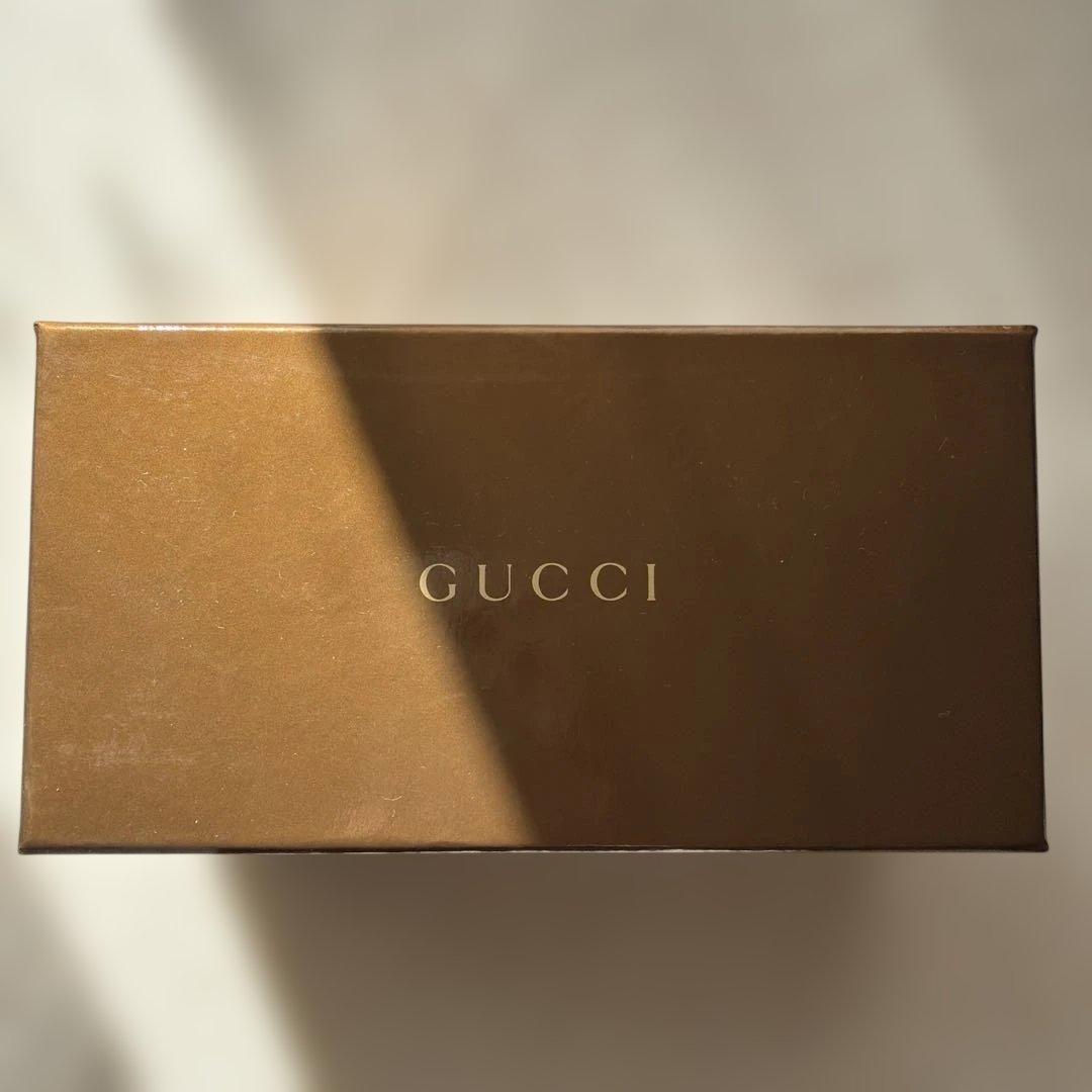 GUCCI ブラウン スクエアサングラス ケース付き