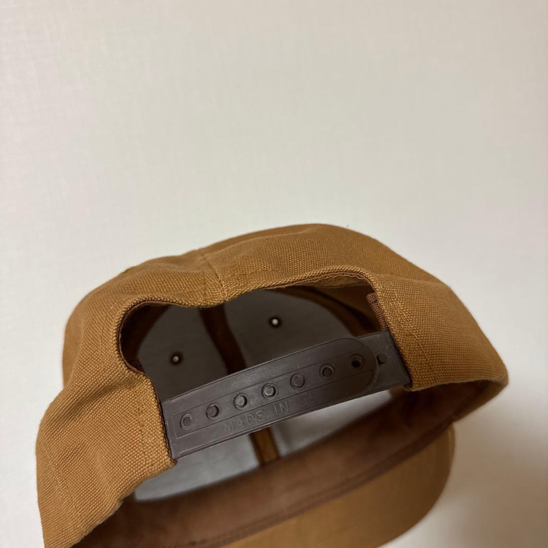 【古着レア美品】Carhartt ブラウンキャップUSA製