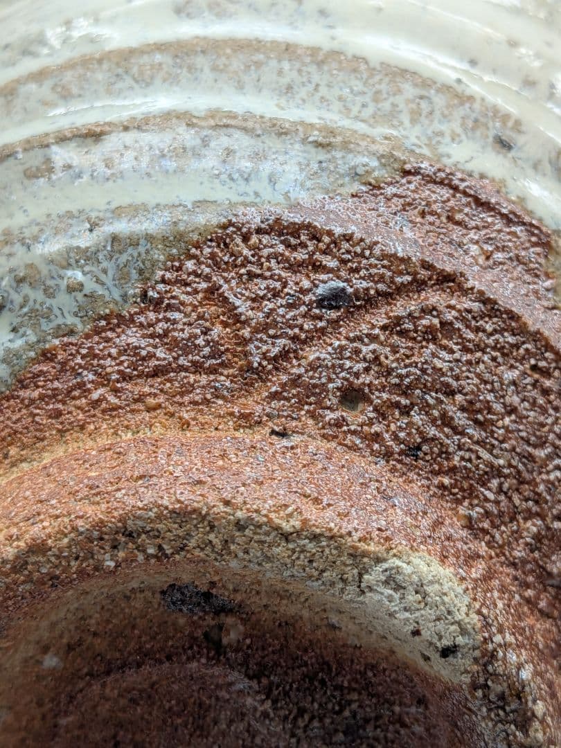 唐津焼 茶盌 四方桟共箱？共布？付き 抹茶碗 抹茶茶碗 茶道具 茶器 食器 在銘