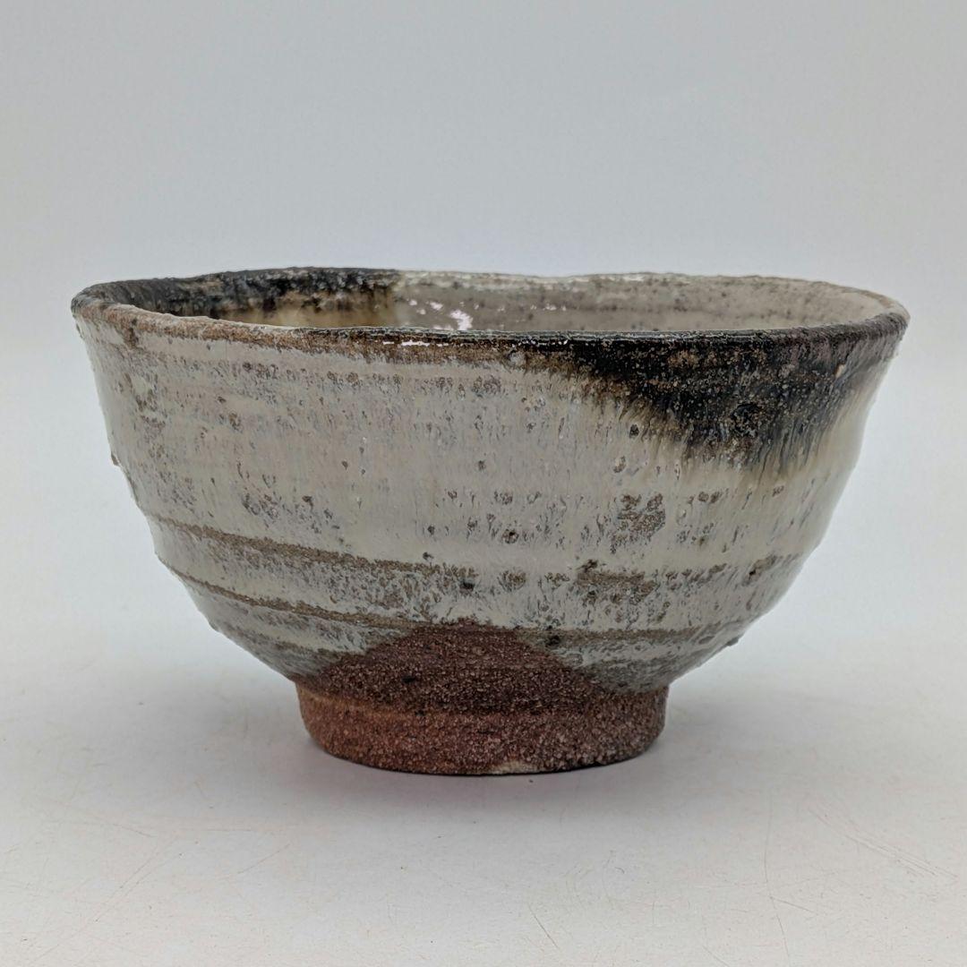 唐津焼 茶盌 四方桟共箱？共布？付き 抹茶碗 抹茶茶碗 茶道具 茶器 食器 在銘