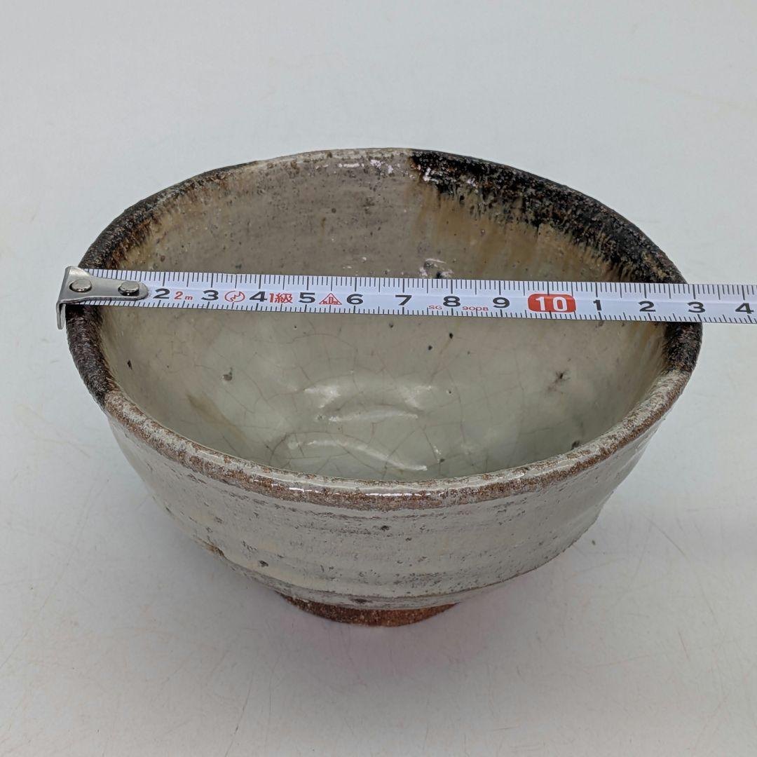 唐津焼 茶盌 四方桟共箱？共布？付き 抹茶碗 抹茶茶碗 茶道具 茶器 食器 在銘