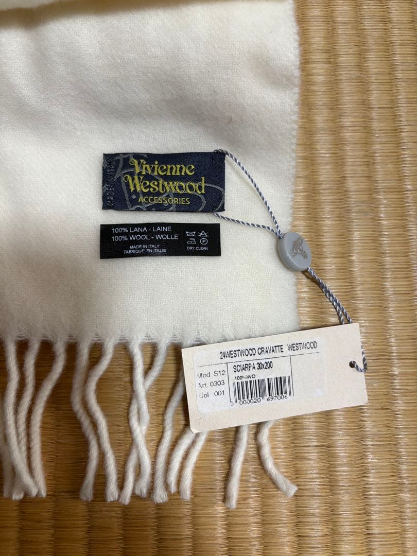 Vivienne Westwood マフラー アイボリー