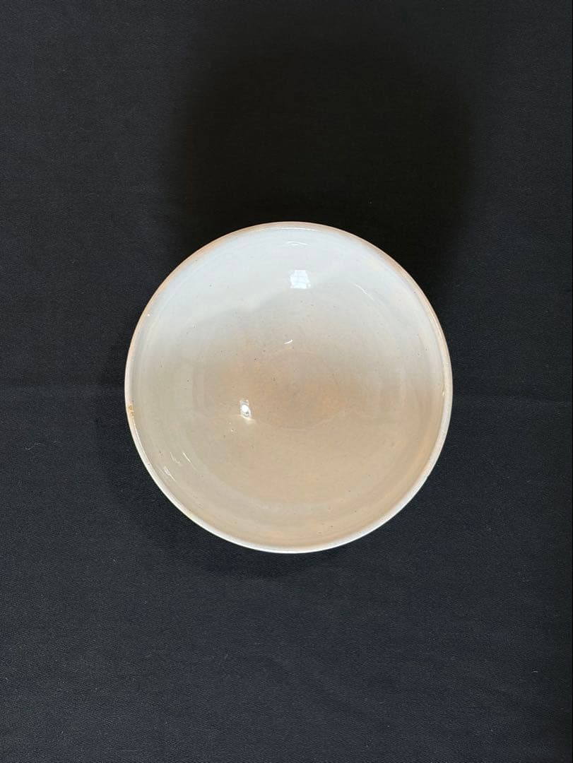 益子焼　花模様の大きな陶器ボウル　盛り鉢　大鉢 陶芸家　作陶家