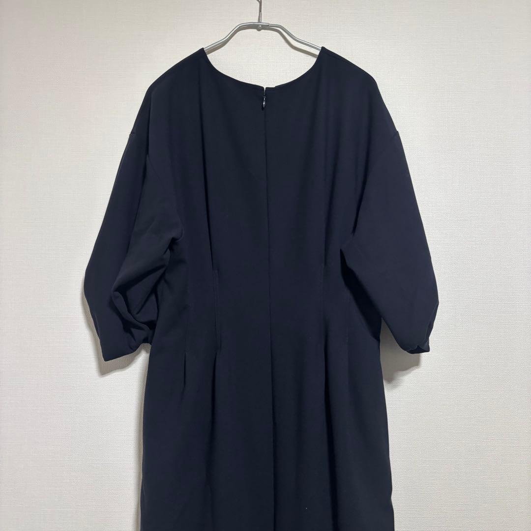 美品 VERMEIL par ienaウエストシェイプワンピース フォーマル 黒