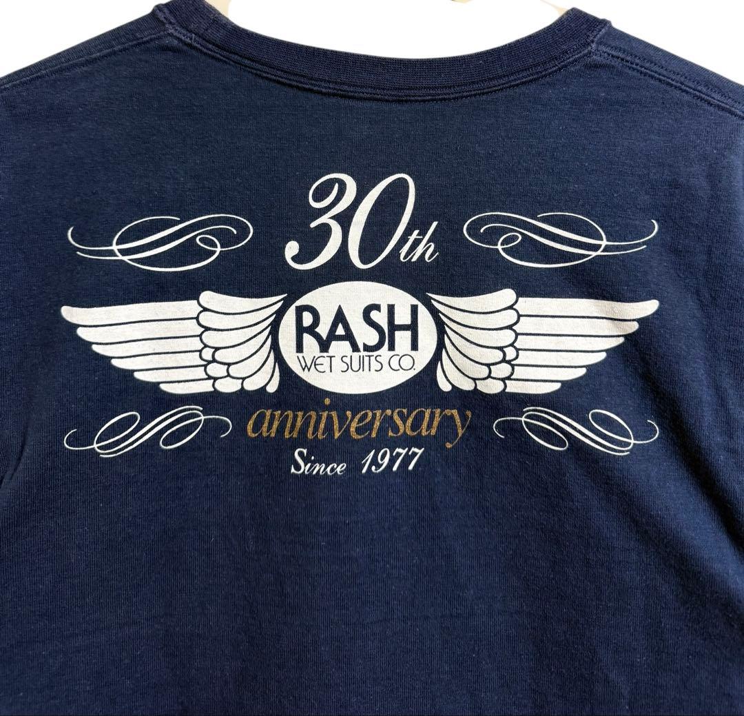 ラッシュ RASH 30周年記念 長袖カットソー M 紺 ロンT サーフィン