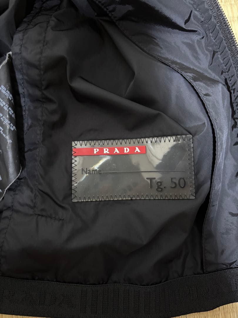 プラダ　スポーツ　ブラックナイロンベスト　サイズ50 PRADA Sports
