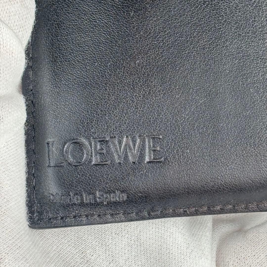 124 LOEWE アナグラム　トライフォールドウォレット　三つ折り財布