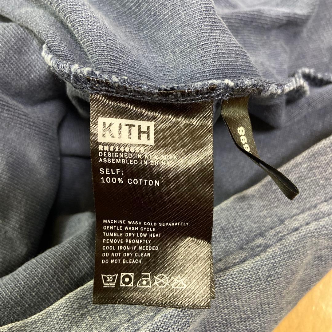KITH Paneled L/S Tee \"Dark Indigo\" BOXロゴ