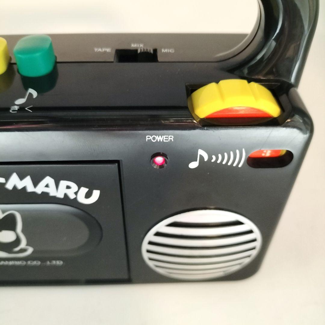 【当時物】バッドばつ丸 うたおうカセットプレイヤー カラオケマイクつき レトロ