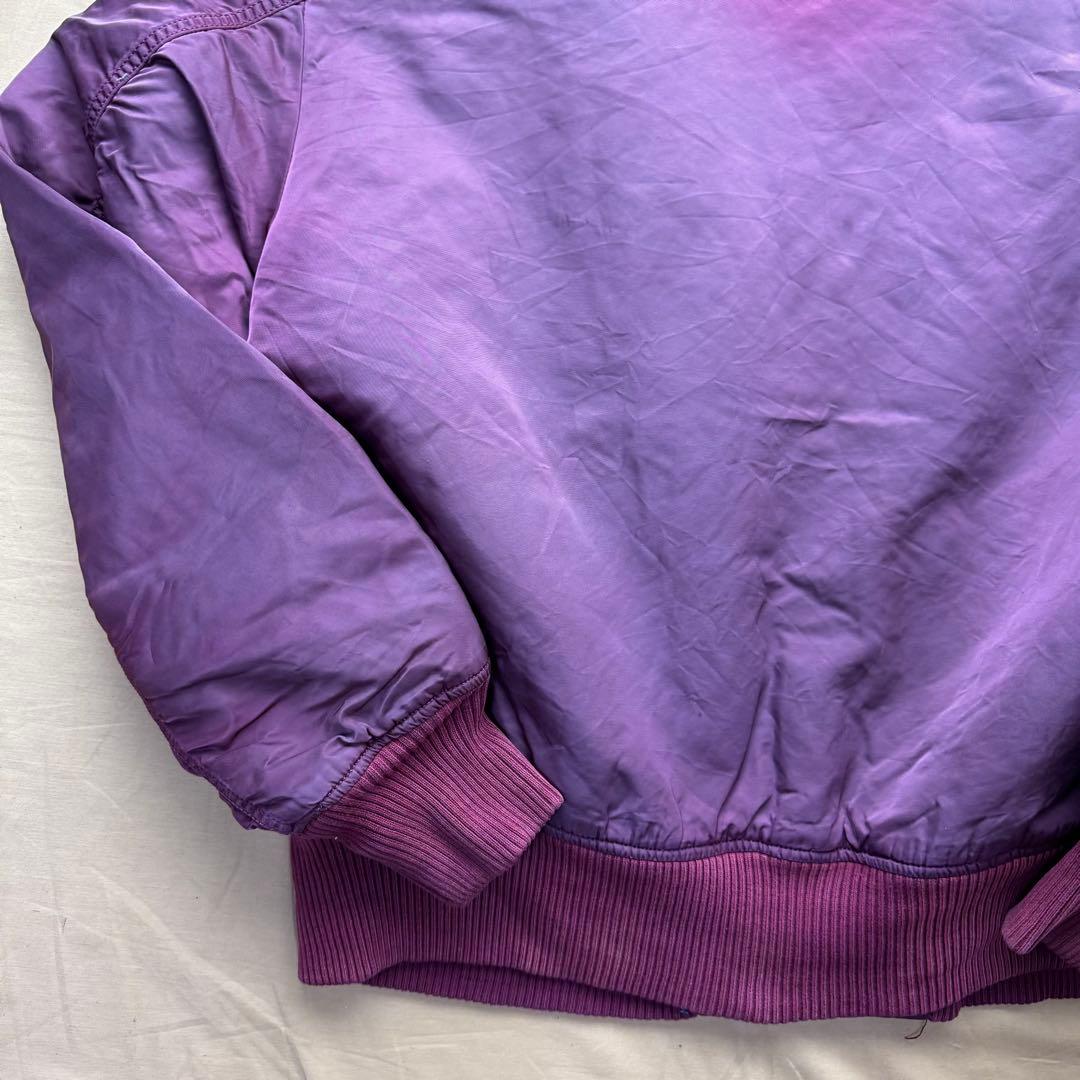 ALPHA INDUSTRIES MA-1 バーガンディ レッド　XL 後付