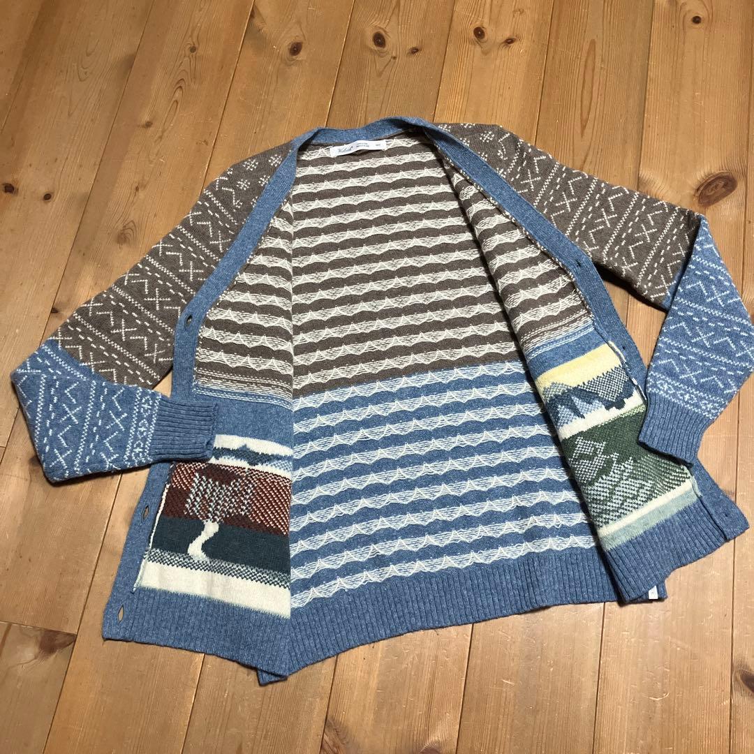 【極美品‼️】Wool rich ヴィンテージカーディガン M ウール100 古着