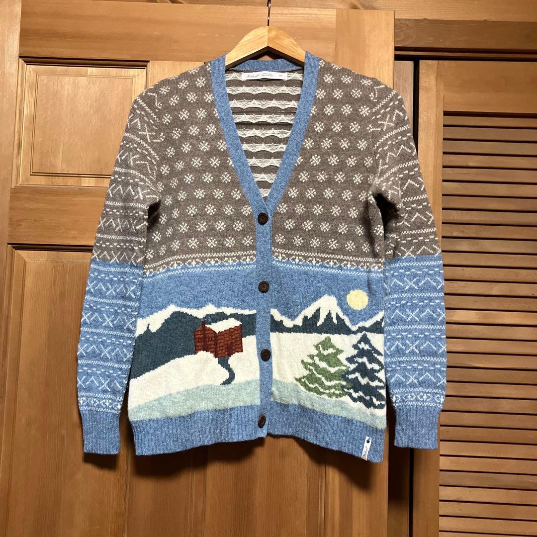 【極美品‼️】Wool rich ヴィンテージカーディガン M ウール100 古着
