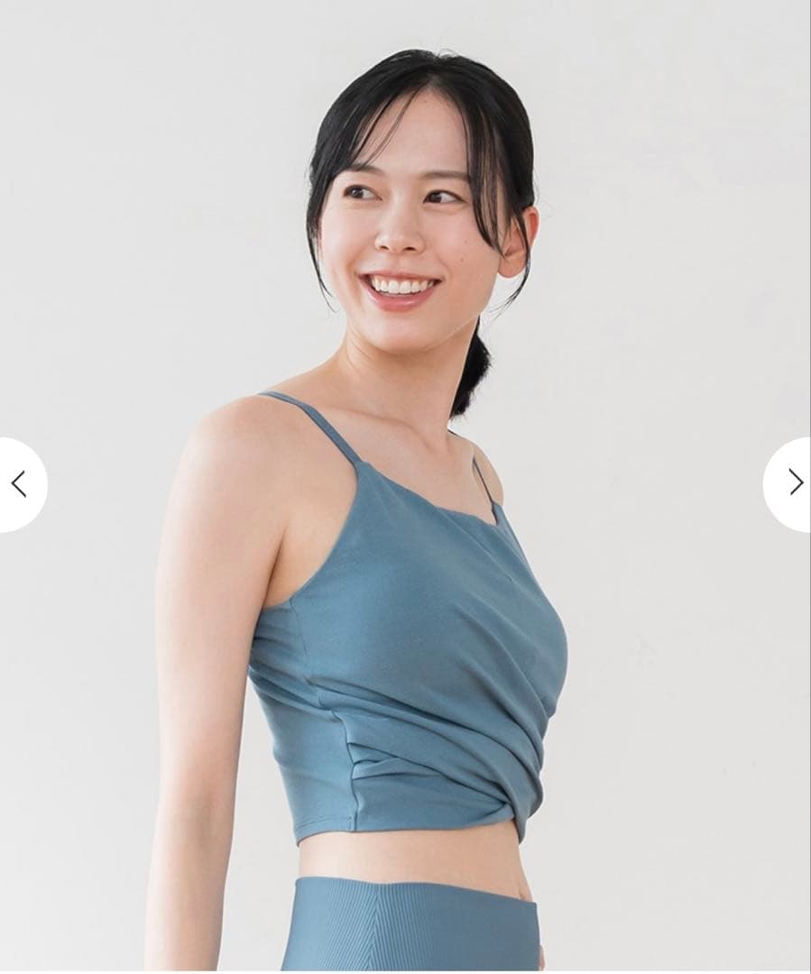 【試着のみ】SUKALA WAGAMIツイストブラトップ グリーン Ｌサイズ